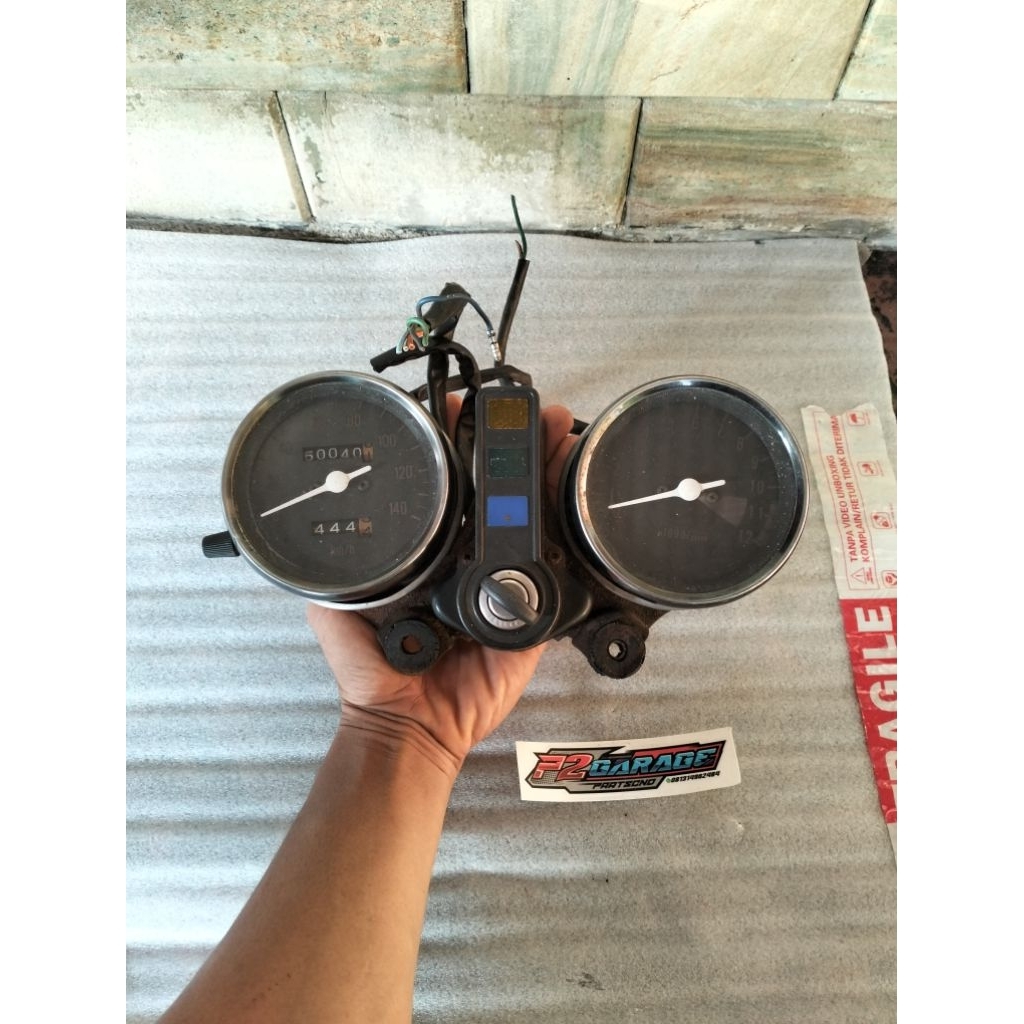 Spedo spido spedometer gl100 gl125 Platina 79/80 lampu bulat original copotan fungsi
