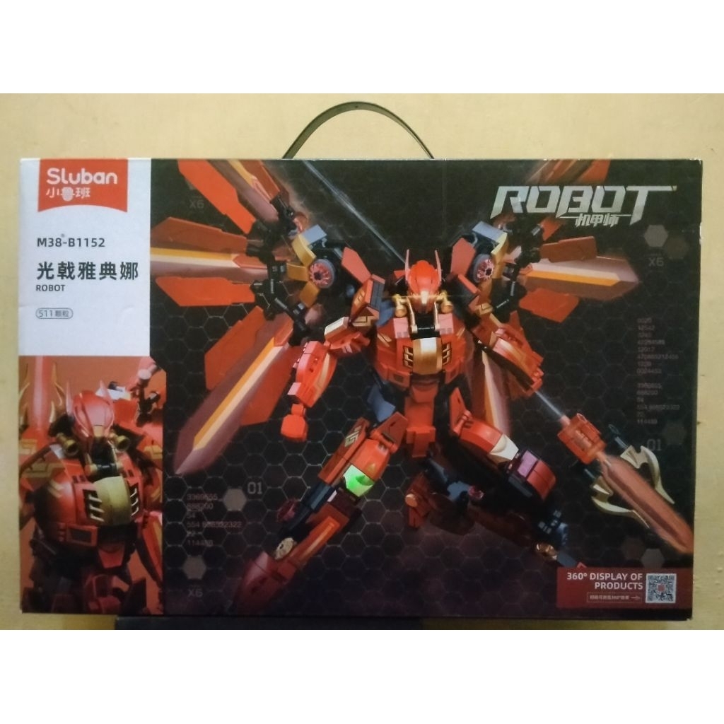 SLUBAN Lego robot ukuran 1:18
