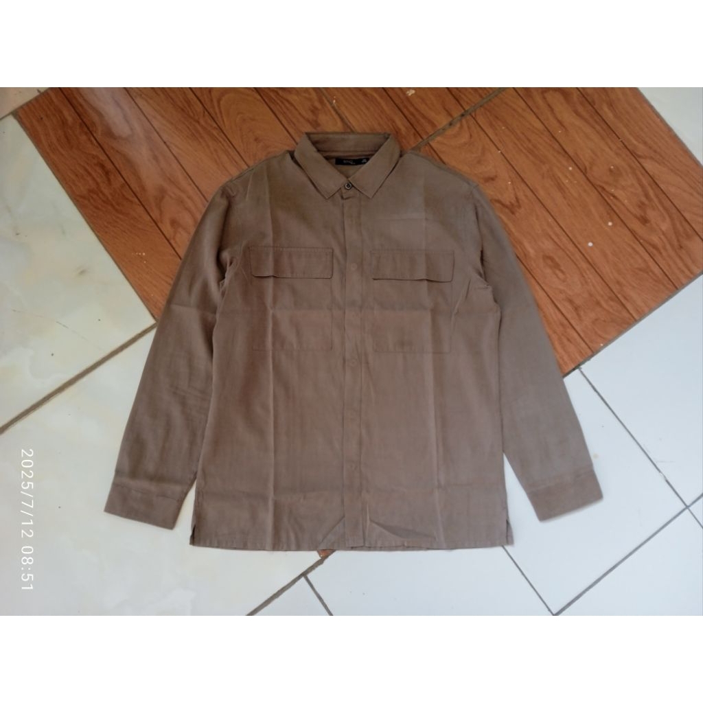Kemeja Spao Relaxed Shirt Brown
