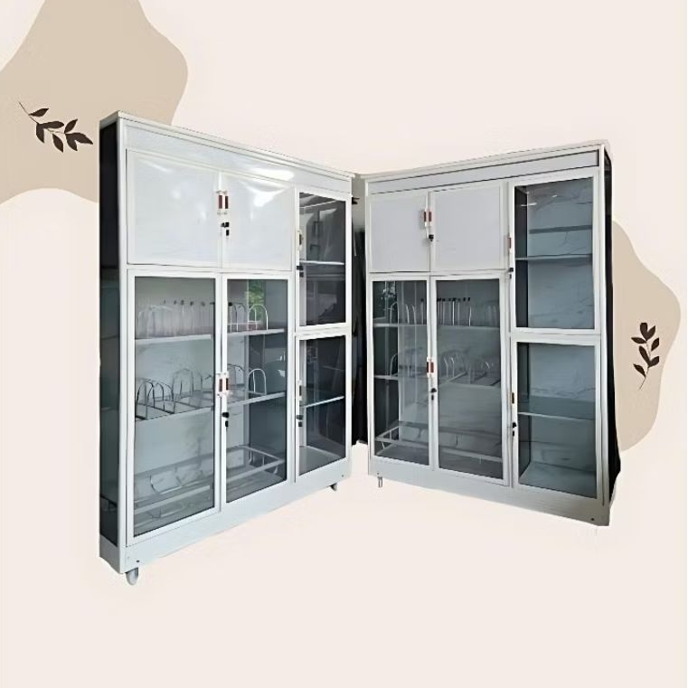 Rak Piring Bungkus / Rak Piring Dapur Aluminium / Rak Piring Tertutup