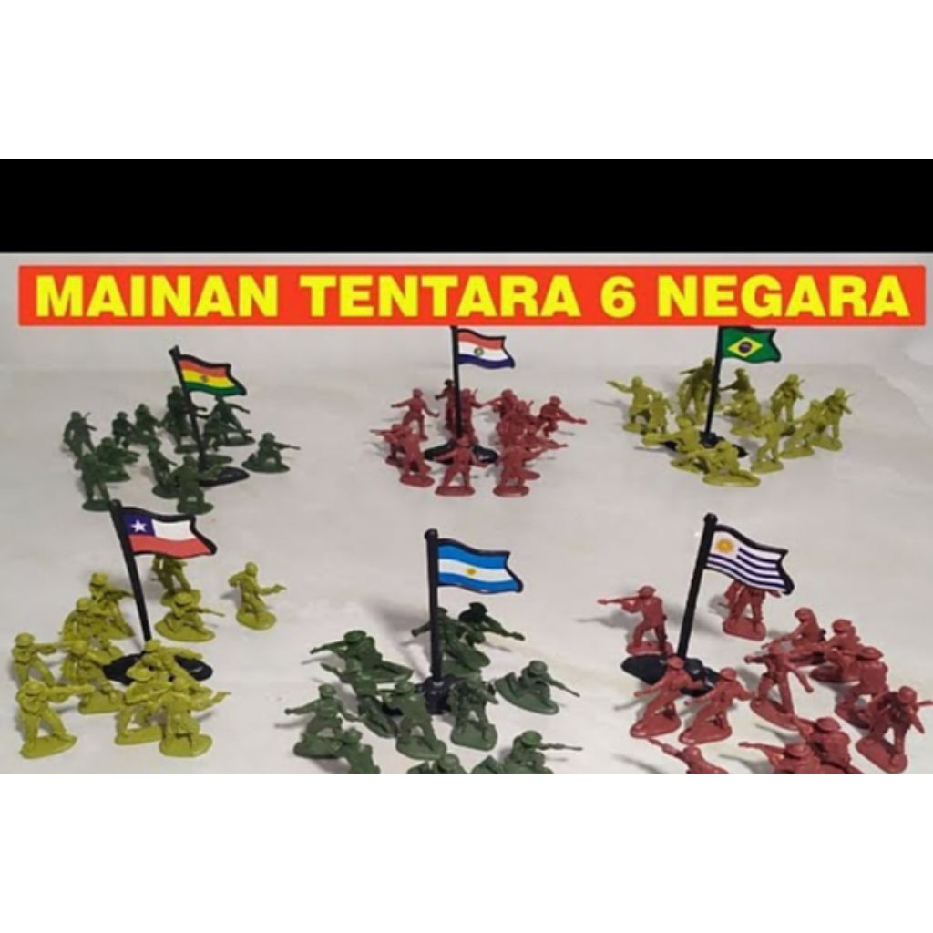 3 KOTAK MAINAN TENTARA TENTARAAN MAINAN FIGURE EDUKASI