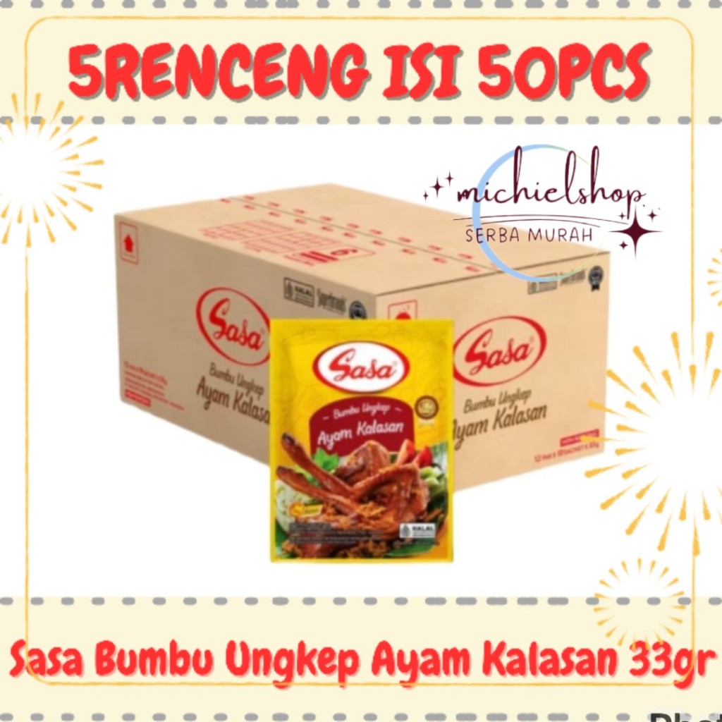 

Sasa Bumbu Ungkep Ayam Kalasan 33gr 5Renceng Lebih Hemat