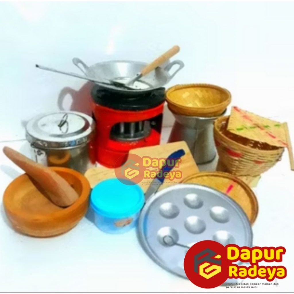 Peralatan Masak Masak Anak / Alat Masak Mainan Anak Paket Dapur Radeya Plus Toples Mini