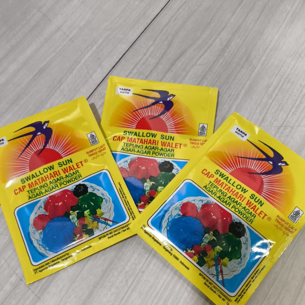 

Agar agar cap swallow sun per bungkus