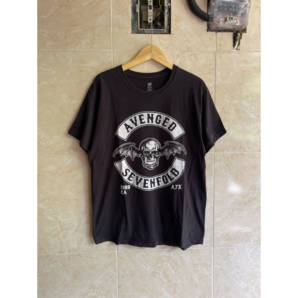tshirt kaos avenged a7x hanes tag