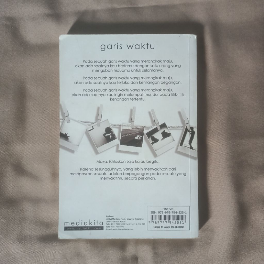 Preloved Buku Novel Garis Waktu