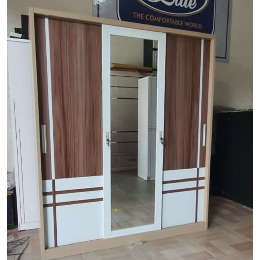 lemari 3 pintu full plat besi