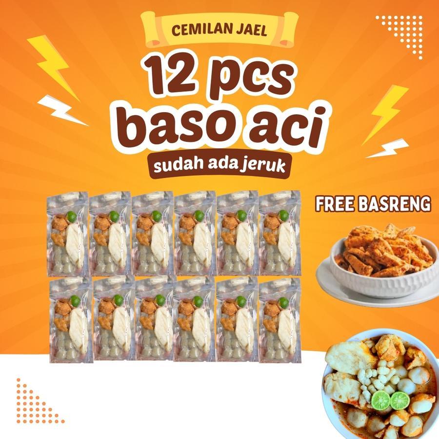 

baso aci isi 12 pcs [ HOMEMADE] TERMURAH DAN GRATIS ONGKIR + Gratis Basreng / baso aci / bakso aci / boci / baso aci isi 12 pcs