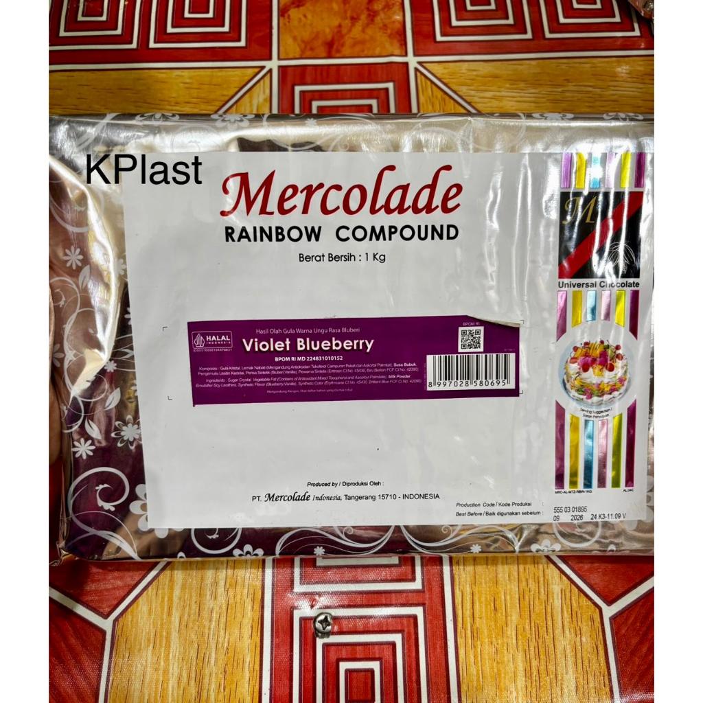 

Coklat Compound Mercolade Violet Bluberry 1 kg / Cokelat Batang