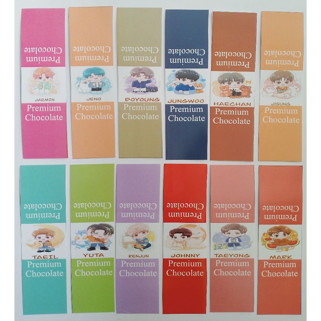 

seribu lembar wrapper coklat dadu sudah dipotong