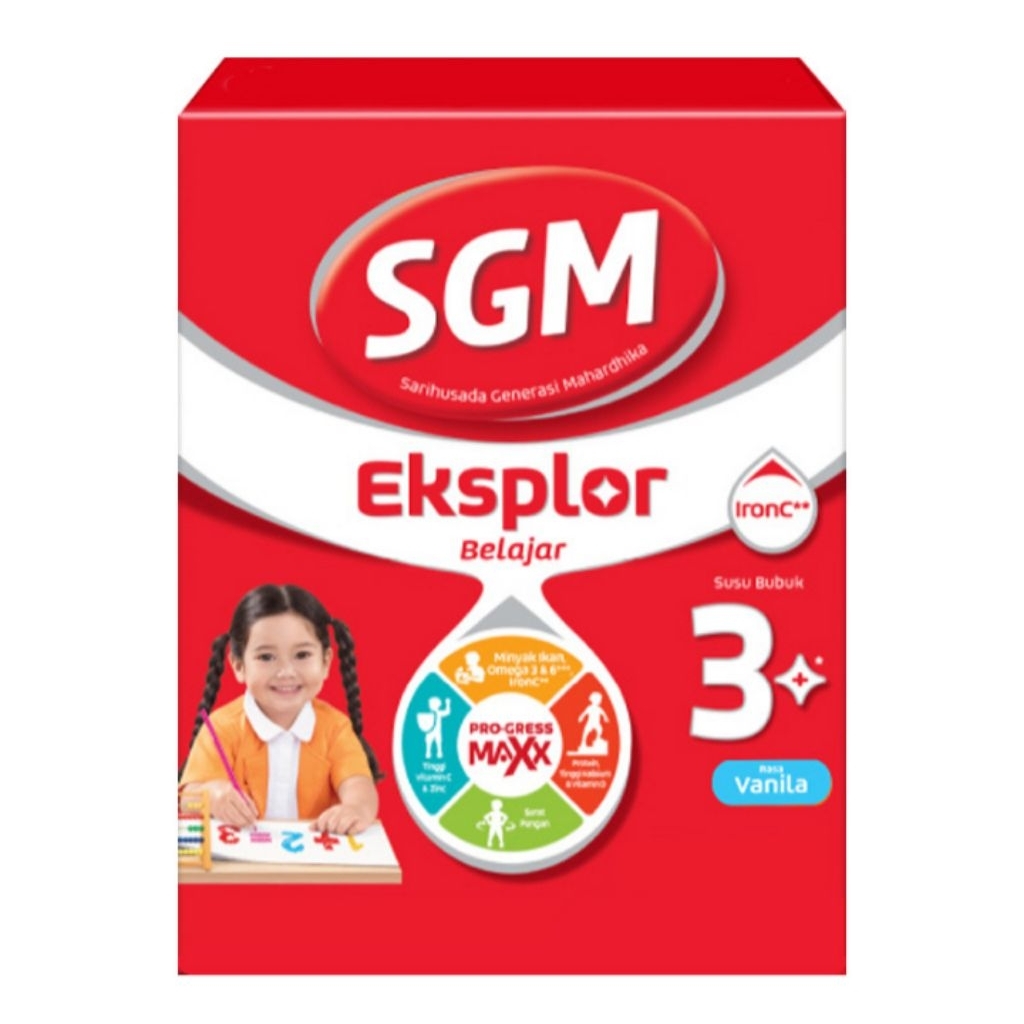 

SGM Eksplor 3+ IronC Susu Bubuk Pertumbuhan Anak Vanilla 900g