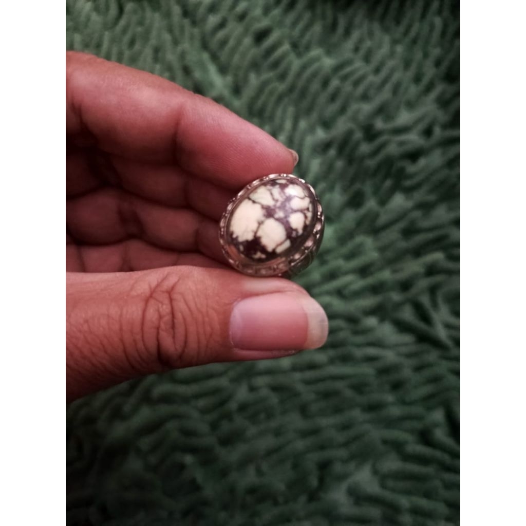 cincin batu pirus xinjiang, sinciang, hubei motif garis bagus