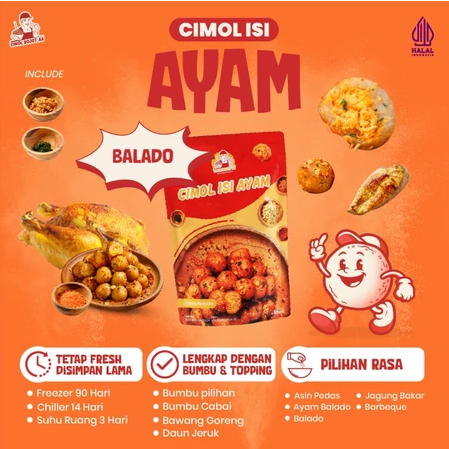 

Cimol Bojot AA - Cimol Isi Ayam Rasa Balado