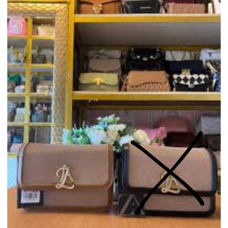 TAS SELEMPANG MERK ZAZIE COKLAT