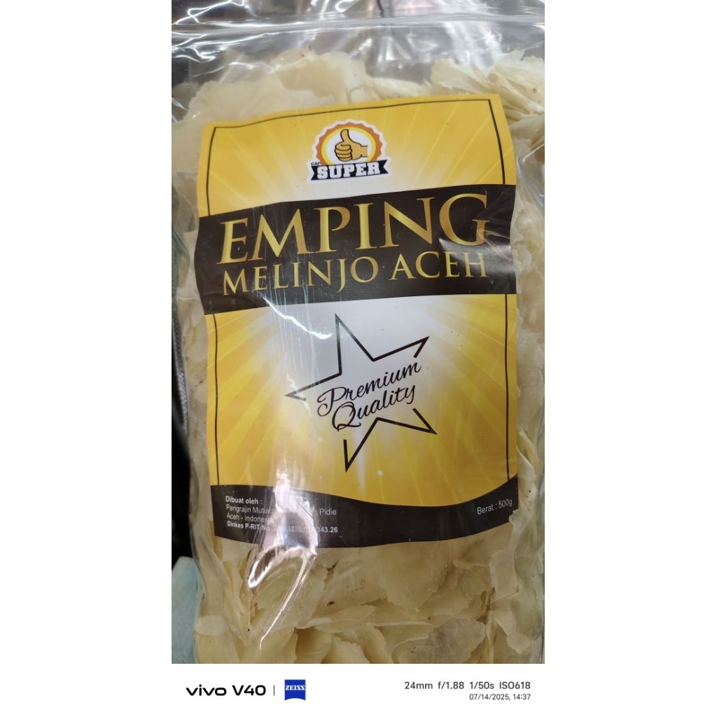 

Emping melinjo Aceh cap Super 500g