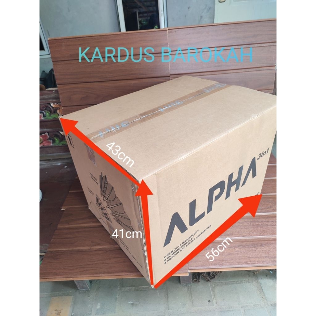 

KARDUS BARU 1X PAKAI BERMEREK EKSTRA BESAR 56cm x 43cm x 41cm Tebal 4mm Double Wall Untuk Packing Paking Besar Dus Karton - Kardus Barokah