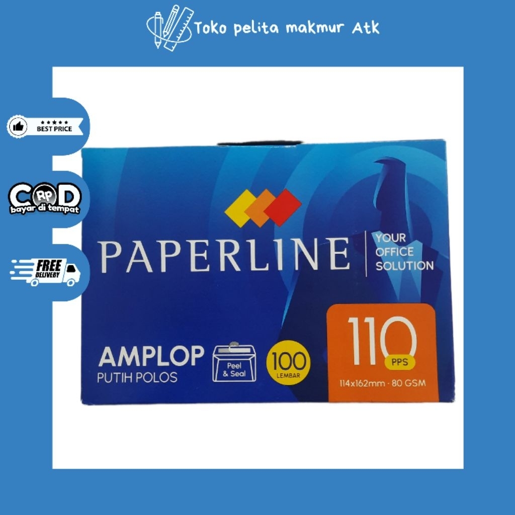 

AMPLOP PAPERLINE 110 (1 pack isi 100 buah)