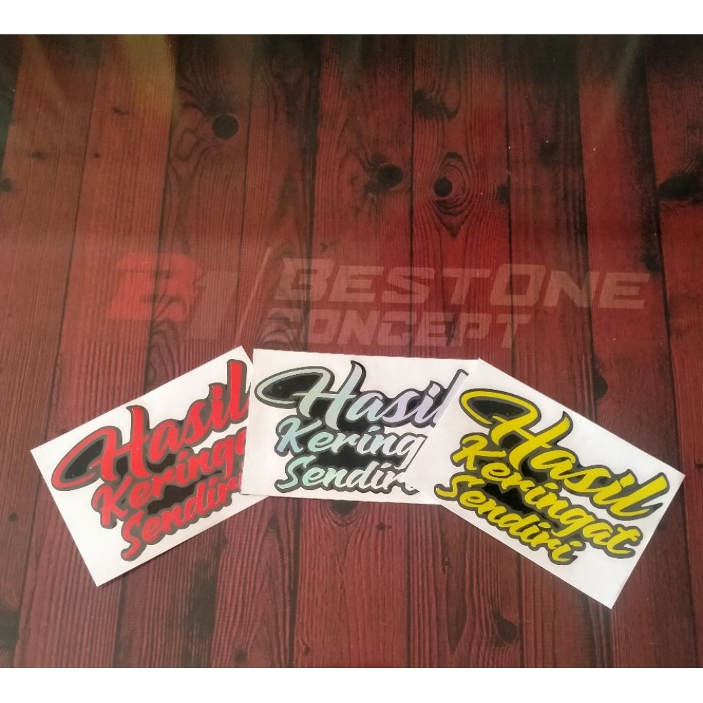 Sticker Cutting Hasil Keringat Sendiri