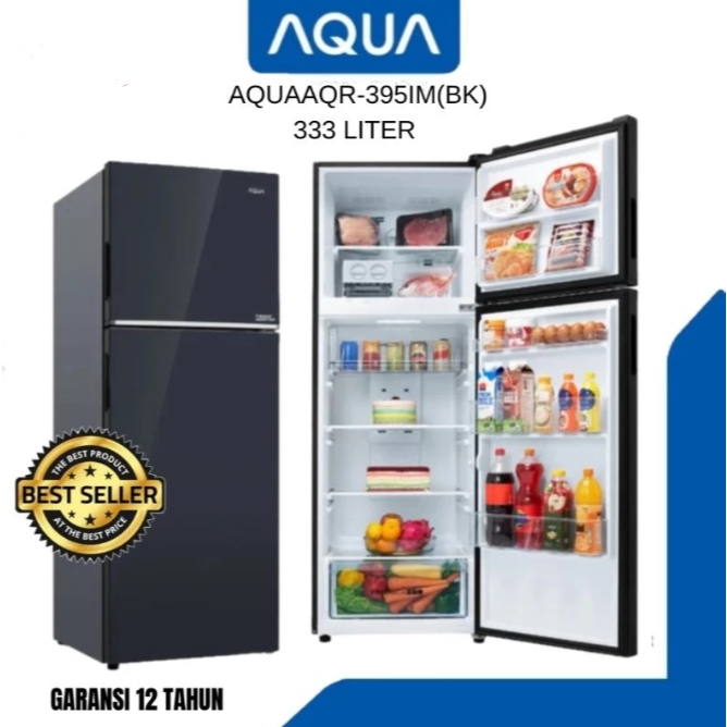 AQUA JAPAN LEMARI ES 2 PINTU 333 LITER AQR 395IM (BK)