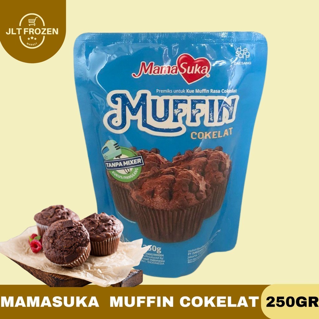 

[oddsolshop] pekanbaru/Mamasuka Premiks Kue Muffin Rasa Cokelat 250GR Tepung Premix Chocco Cake