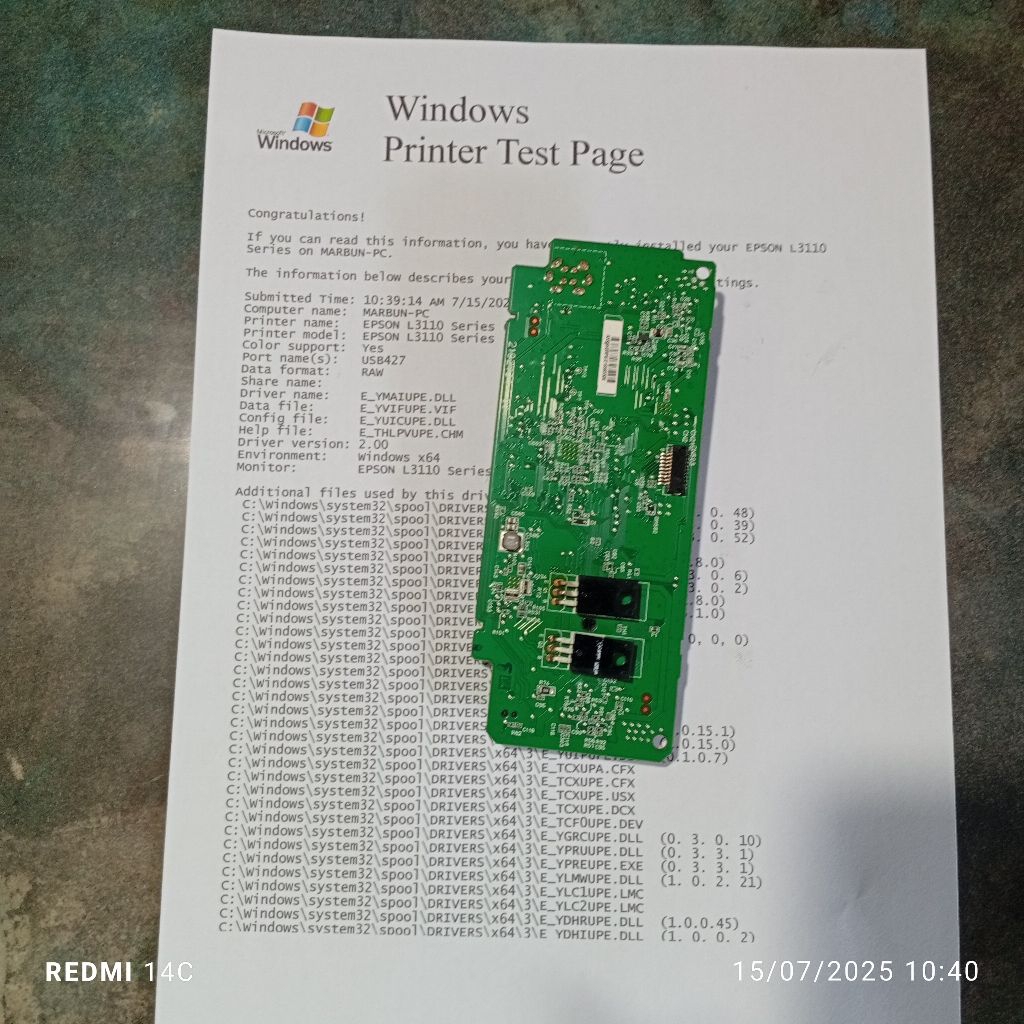 Mainboard epson l3110 Second