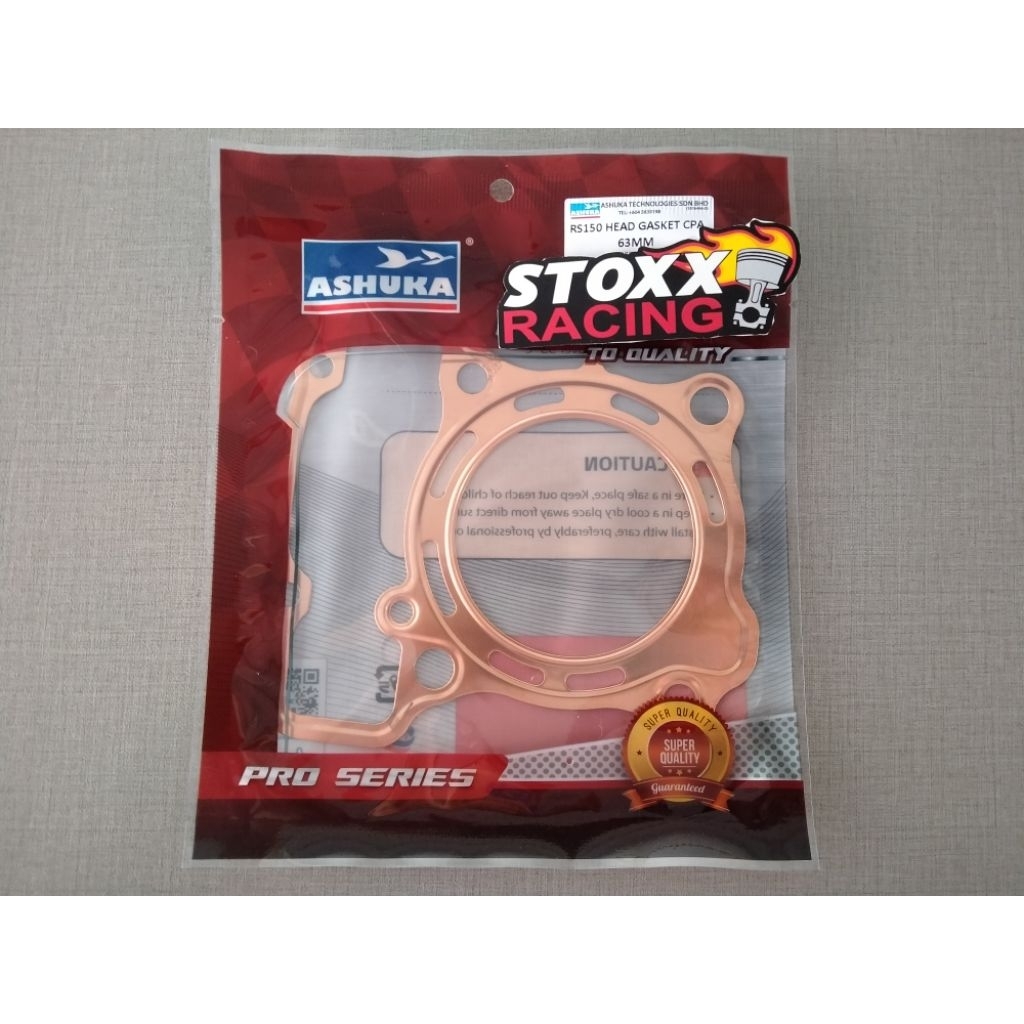 GASKET HEAD TEMBAGA ASHUKA 57.3 58 60 62 63 64 65 66 SONIC 150 CB 150 LED CBR 150 FL GTR TEBAL 0.5MM