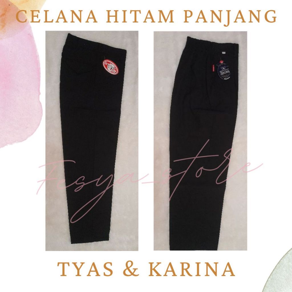 Celana Hitam Panjang, Celana Hitam Karet Panjang, Celana Panjang Hitam Karet, Celana panjang Hitam, 