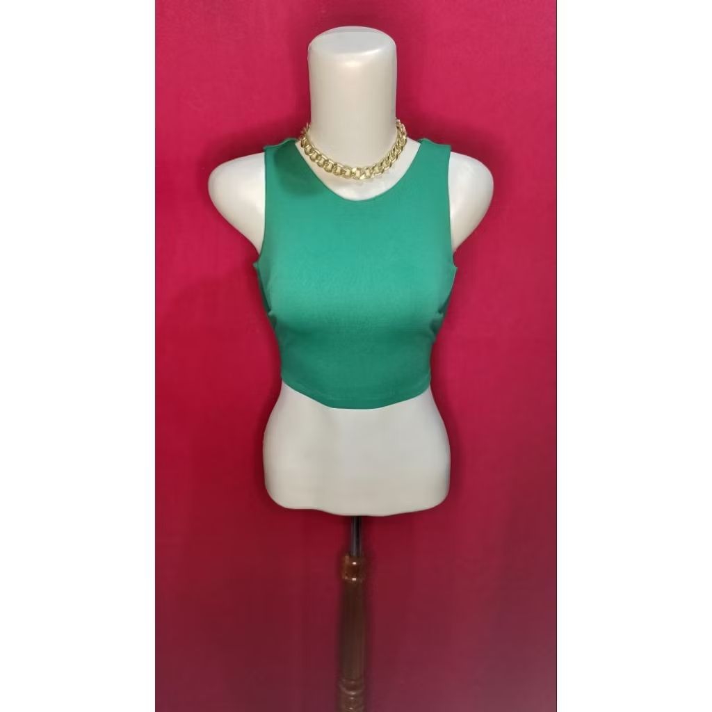 CROP TOP COLLAR GREEN