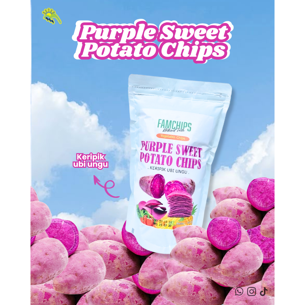 

Famchips Purple Potato Chips(Keripik Ubi Ungu)