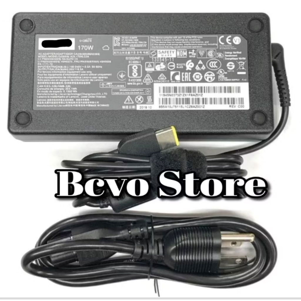 Charger Legion 20V 8.5A 170w USB Y7000 Y7000P-1060 W520 W530 P50 20En 20Core T440P