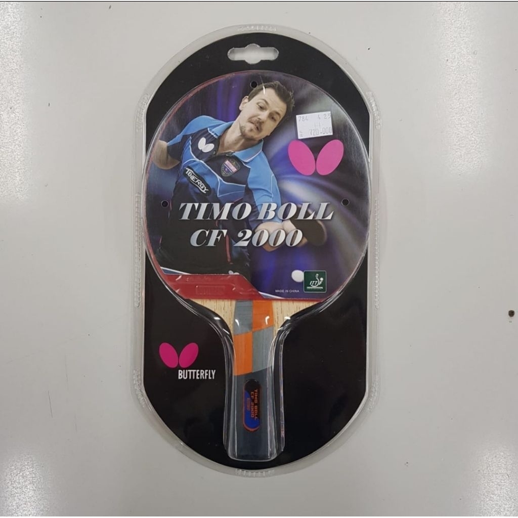 Bat Pingpong Timo Boll CF 2000 Original Bet Raket Racket Reket Rakt Rket Ping Pong Tenismeja Tennis 