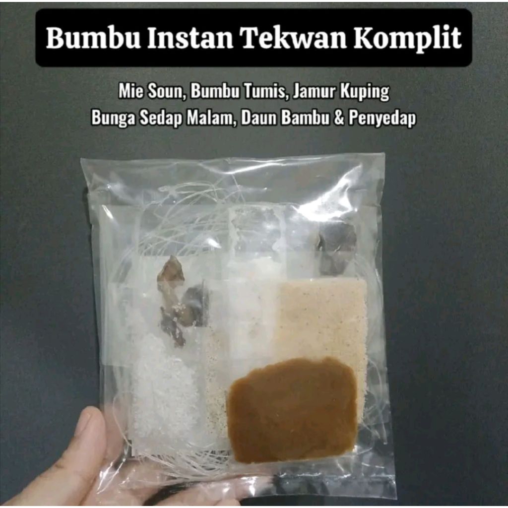 

[Bisa COD] Bumbu Tekwan Palembang Instan Komplit Rasa Mantaap
