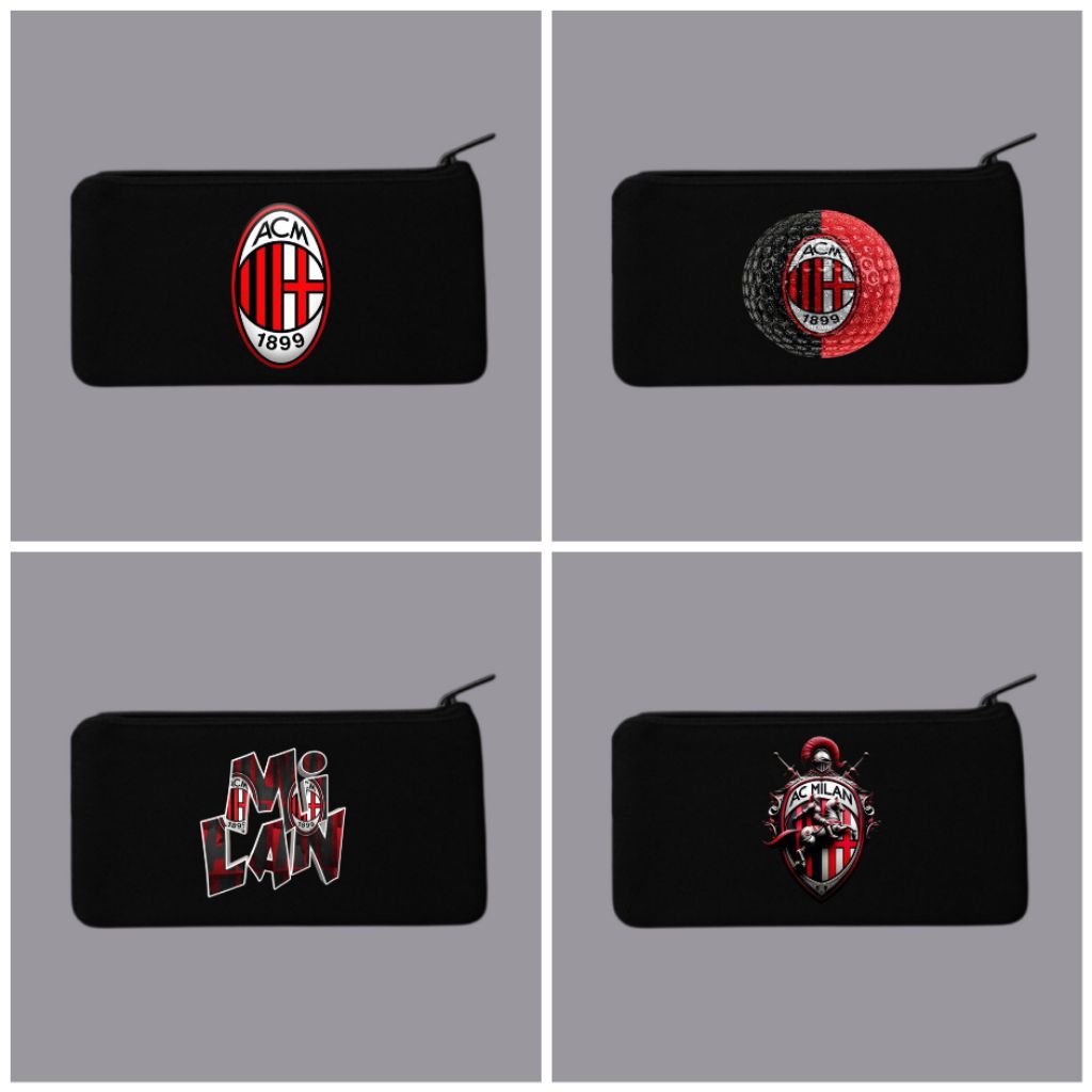 

Tempat pensil club bola ac milan/Tepak kanvas premium/Tempat alat tulis/Tempat kosmetik/Tempah hp/Tempat dokumen kartu/Pouch