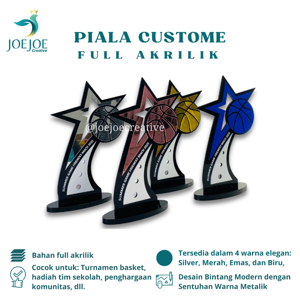 PIALA CUSTOME FULL AKRILIK / TROFI BASKET