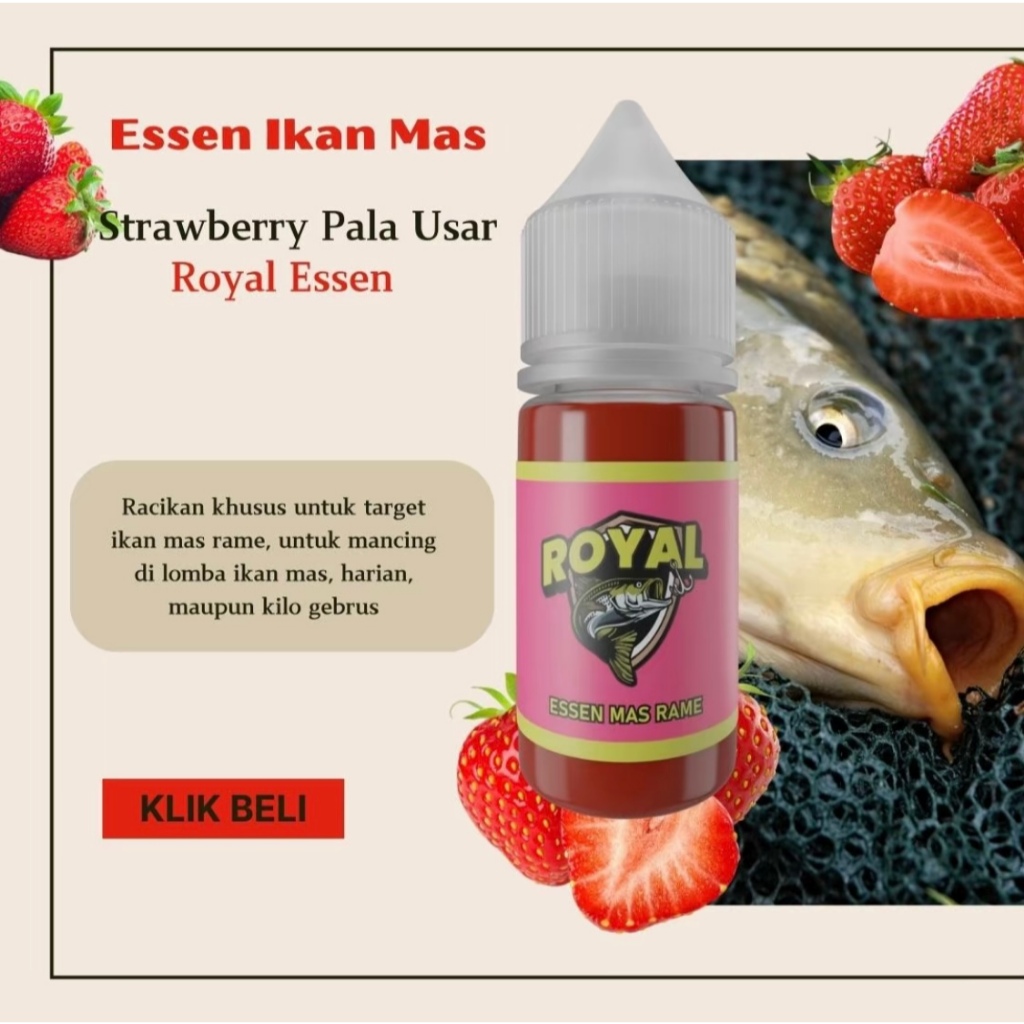 Essen Royal Ikan Mas Babon Rame bagus Segala Cuaca, Essen ikan mas media pelet umpan putih gacor