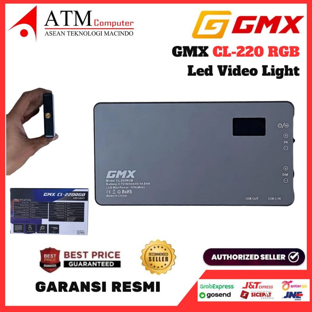 GMX CL-220 RGB LED Video Light CL 220 GMX LED Light RGB CL-220 Resmi