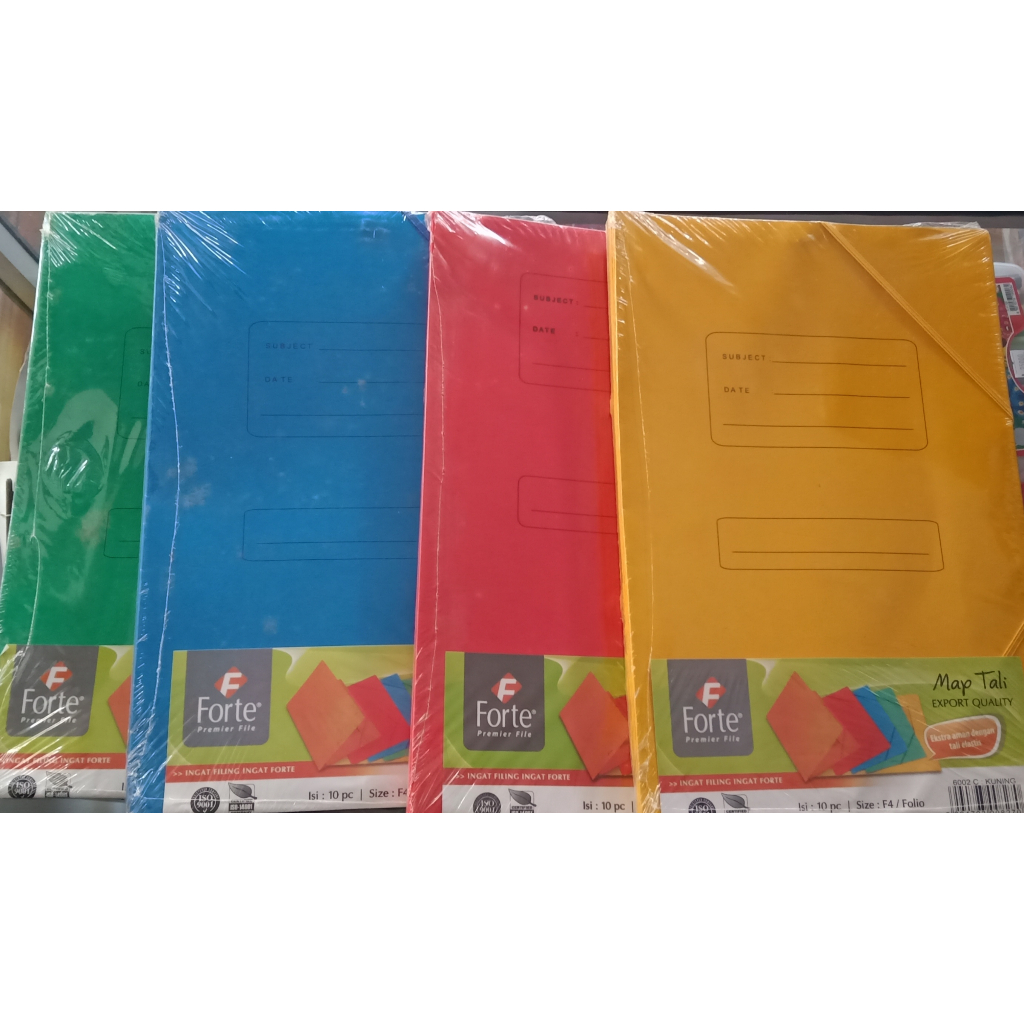 

Forte Premium File Map Tali Export Quality ukuran F4/Folio 1Pack/10pcs