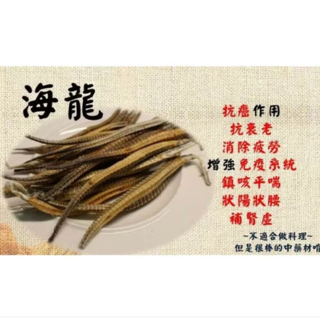 

1Ekor Da Hai Long Naga Laut Jumbo Kering Syngnathus Acus Super