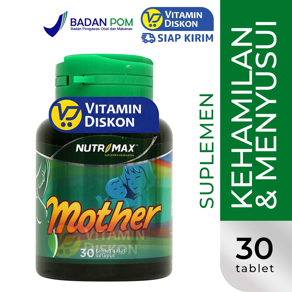NUTRIMAX MOTHER 30 TABLET | Suplemen untuk Promil, Ibu Hamil dan Ibu Menyusui, Asam Folat, Vitamin B