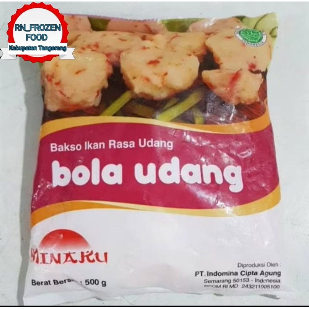 

MINAKU BOLA UDANG KEMASAN 500gr Ready