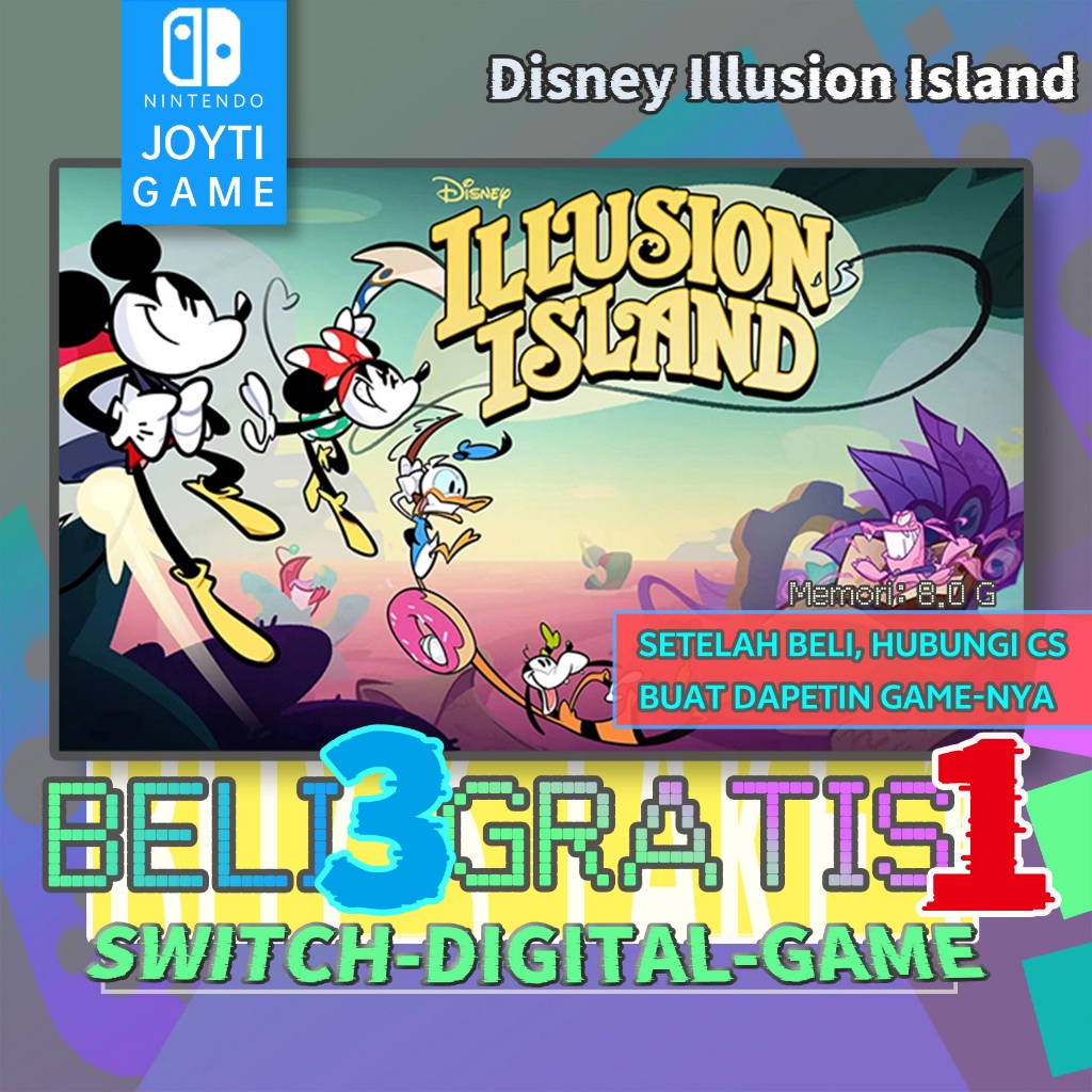 Disney Illusion Island  Nintendo Switch Digital Game （BELI 3 GRATIS 1)