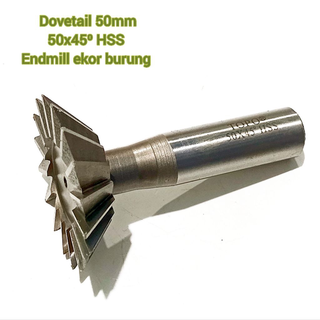 KS00307 Dovetail 50x45⁰ endmill ekor burung 50mm