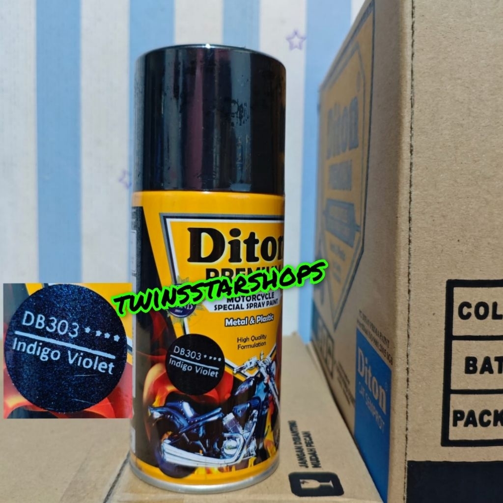 Pilok Pylox Cat Diton Premium Indigo Violet 303 Bunglon Ungu Glossy Mengkilap 300ML Spray Paint