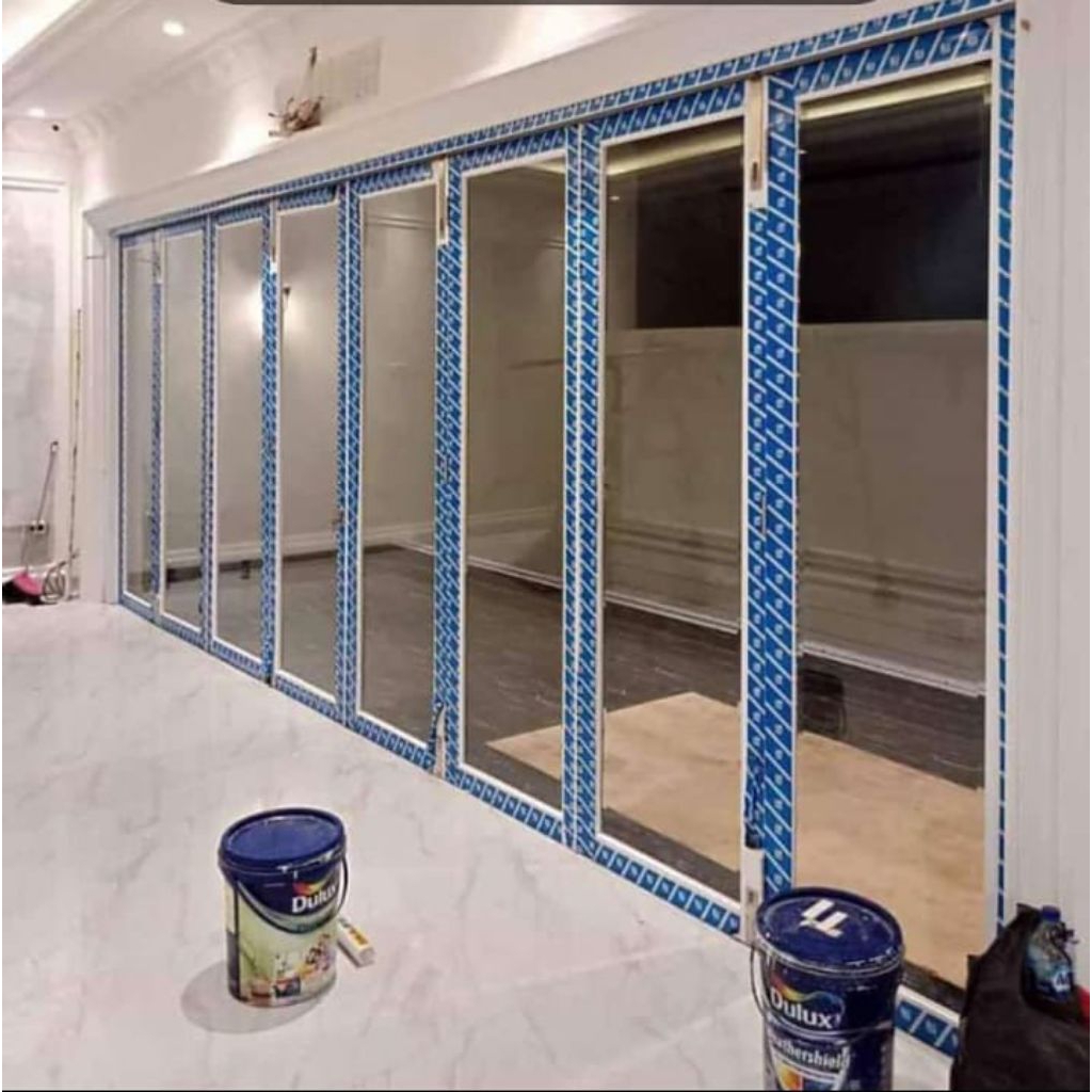 PINTU LIPAT ALUMINIUM KACA