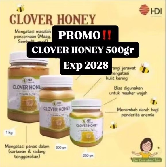 

PROMO Clover Honey 500gr EXP 202I ORI