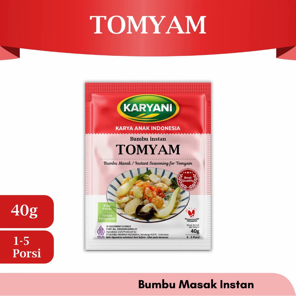 

KARYANI BUMBU MASAK INSTAN TOMYUM 40gr