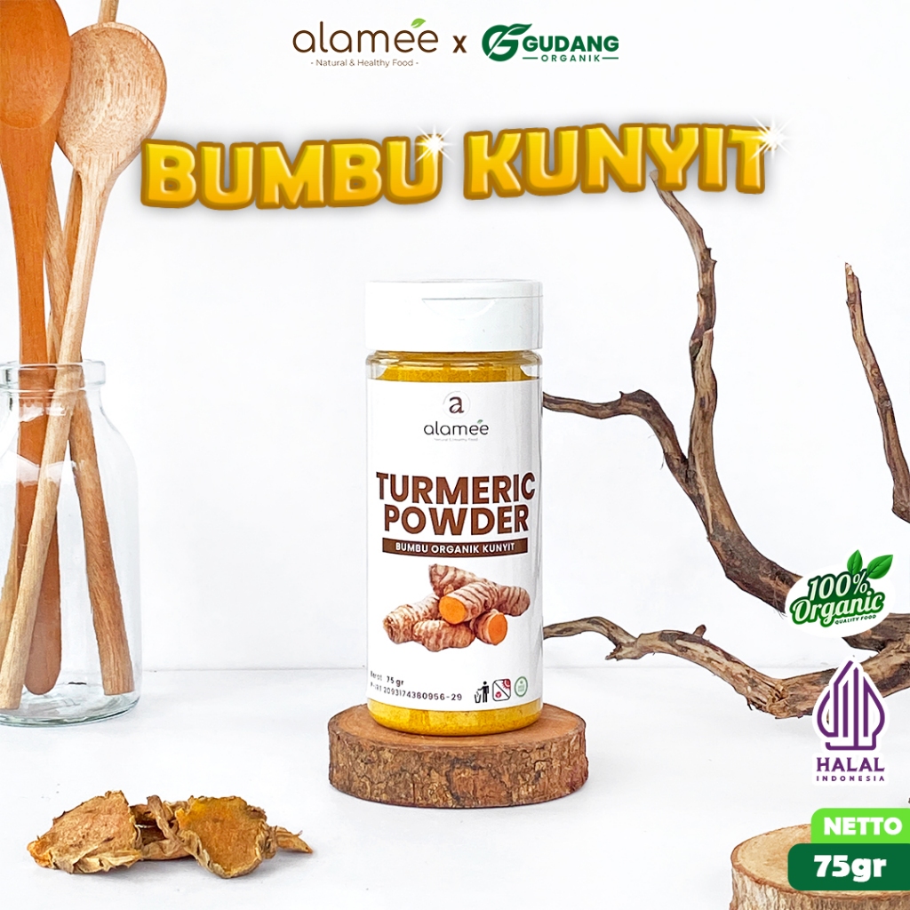 

alamee bumbu organik kunyit tabur dengan kunyit segar sebagai pilihan sehat yang memperkuat imunitas