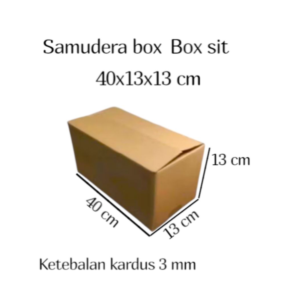 

kardus karton box UK 40x13x13 cm ST sheet singgle wall polos