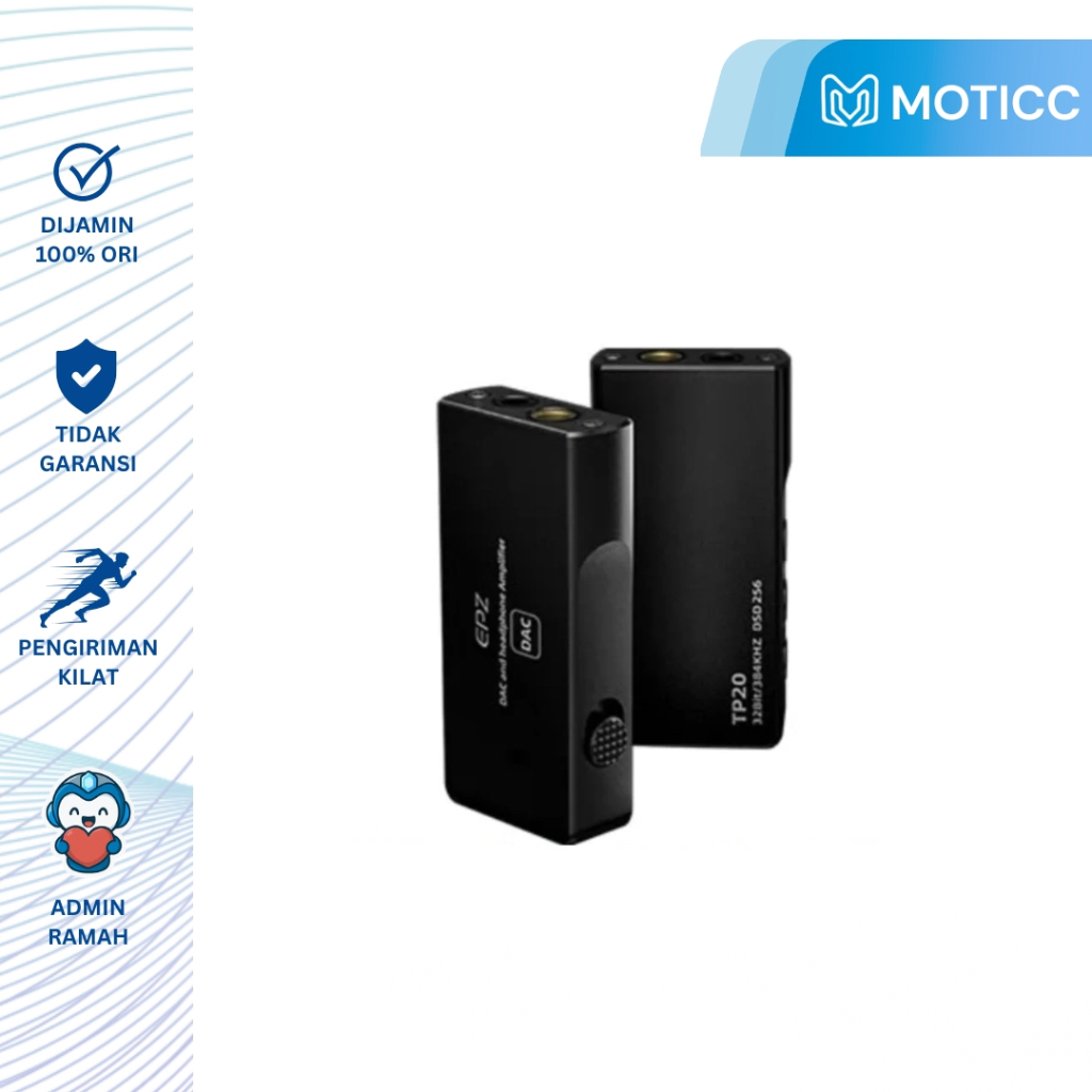 EPZ TP20 Portable MQA USB DAC Audio Headphone Amplifier USB-C