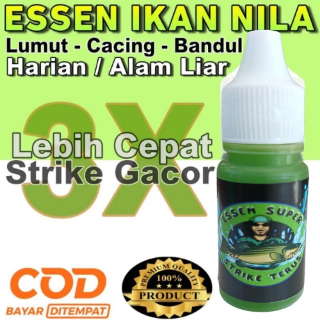 Essen Ikan Nila Essen SUPER STRIKE 15ML H. aroma amis wangi cocok untuk ikan nila babon